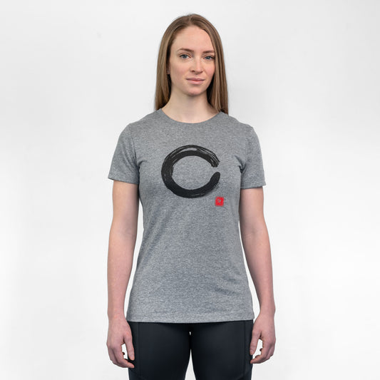 "Enso" Women's T-shirt Light gray