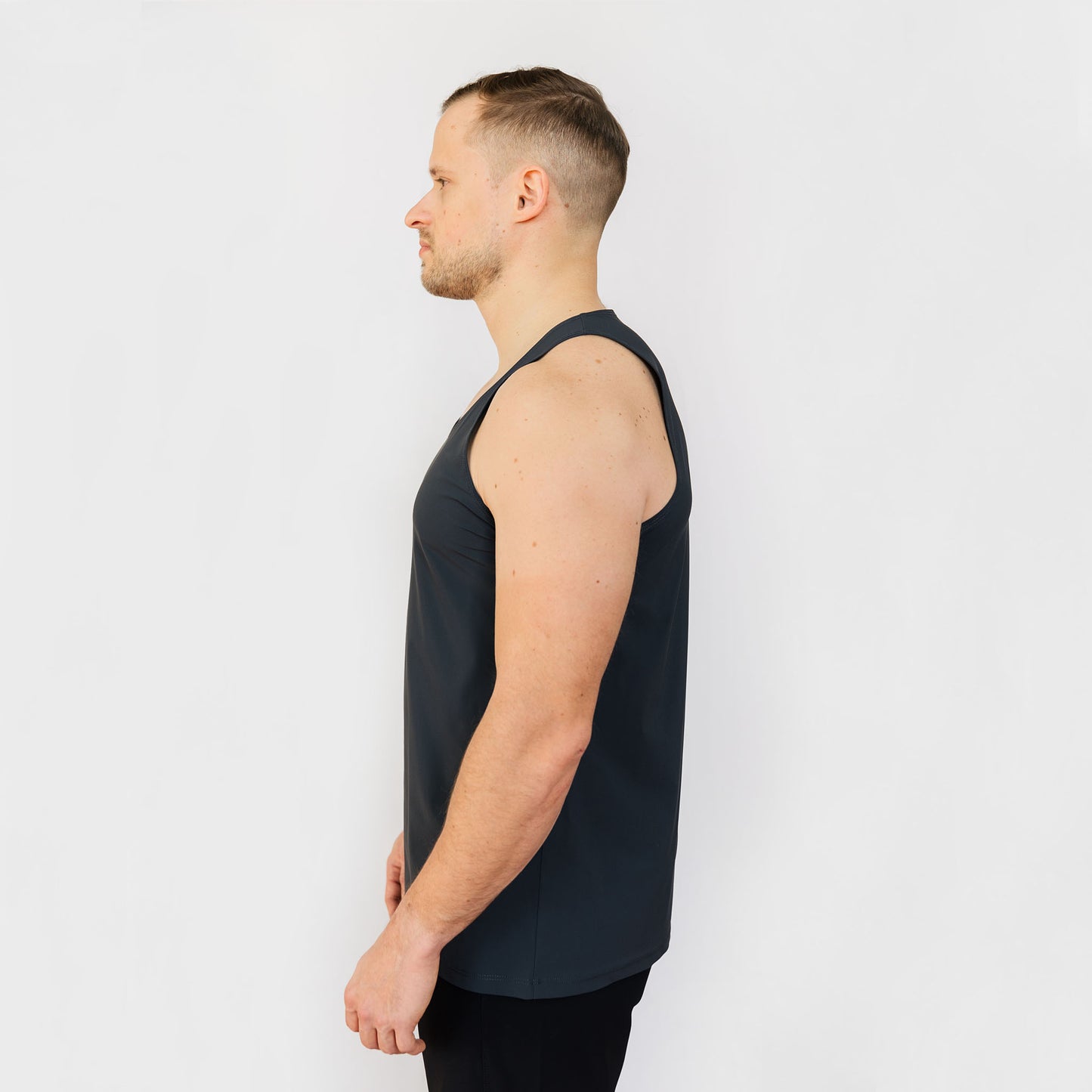 Camisole homme « Stronger » Charcoal