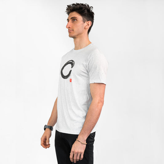 White "Enso" men's t-shirt