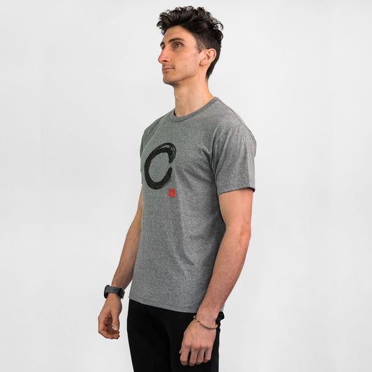 Men's T-shirt "Enso" Light Gray